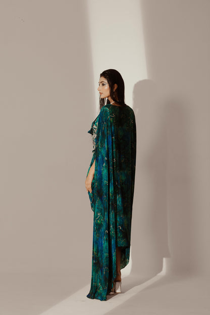 Abstract Print Kaftaan