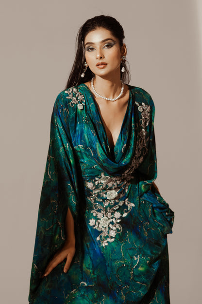 Abstract Print Kaftaan